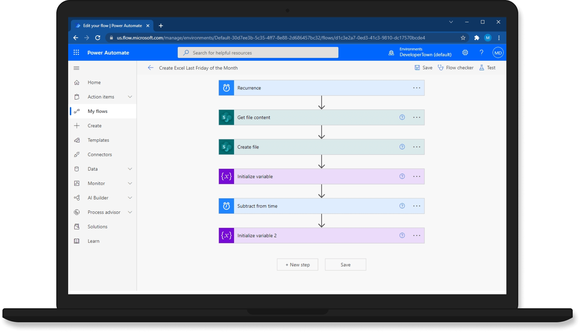 Laptop screenshot of admin dashboard page
